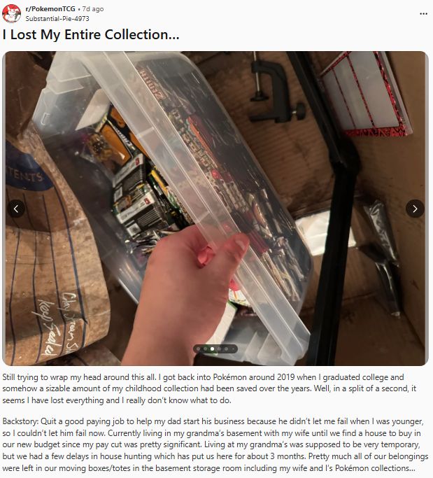 梦卡牌被淹 网友却骂“囤卡活该”！PG麻将胡了海外玩家近万美元宝可(图3)